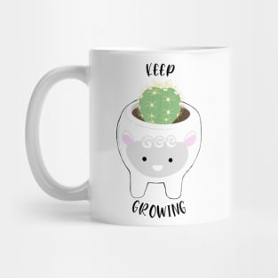 keep growing cactus sheep Mug